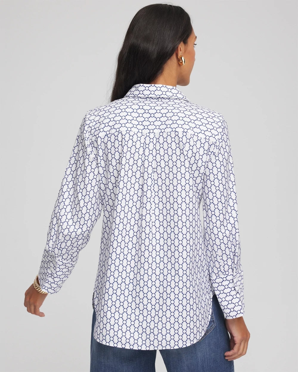 Chico's Clothing No Iron™  Chain Connection Shirt
