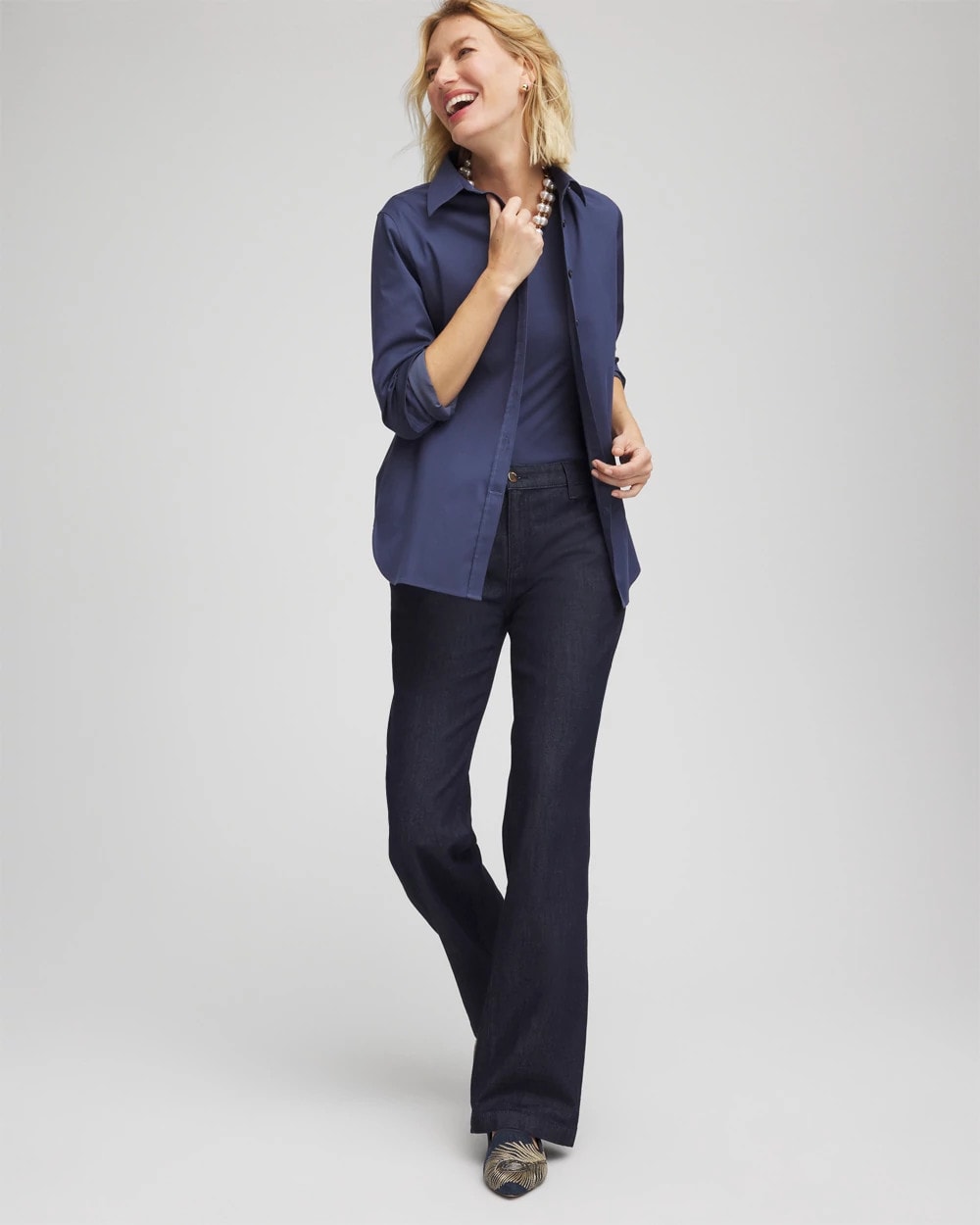 Chico's Clothing No Iron™ Stretch Shirt