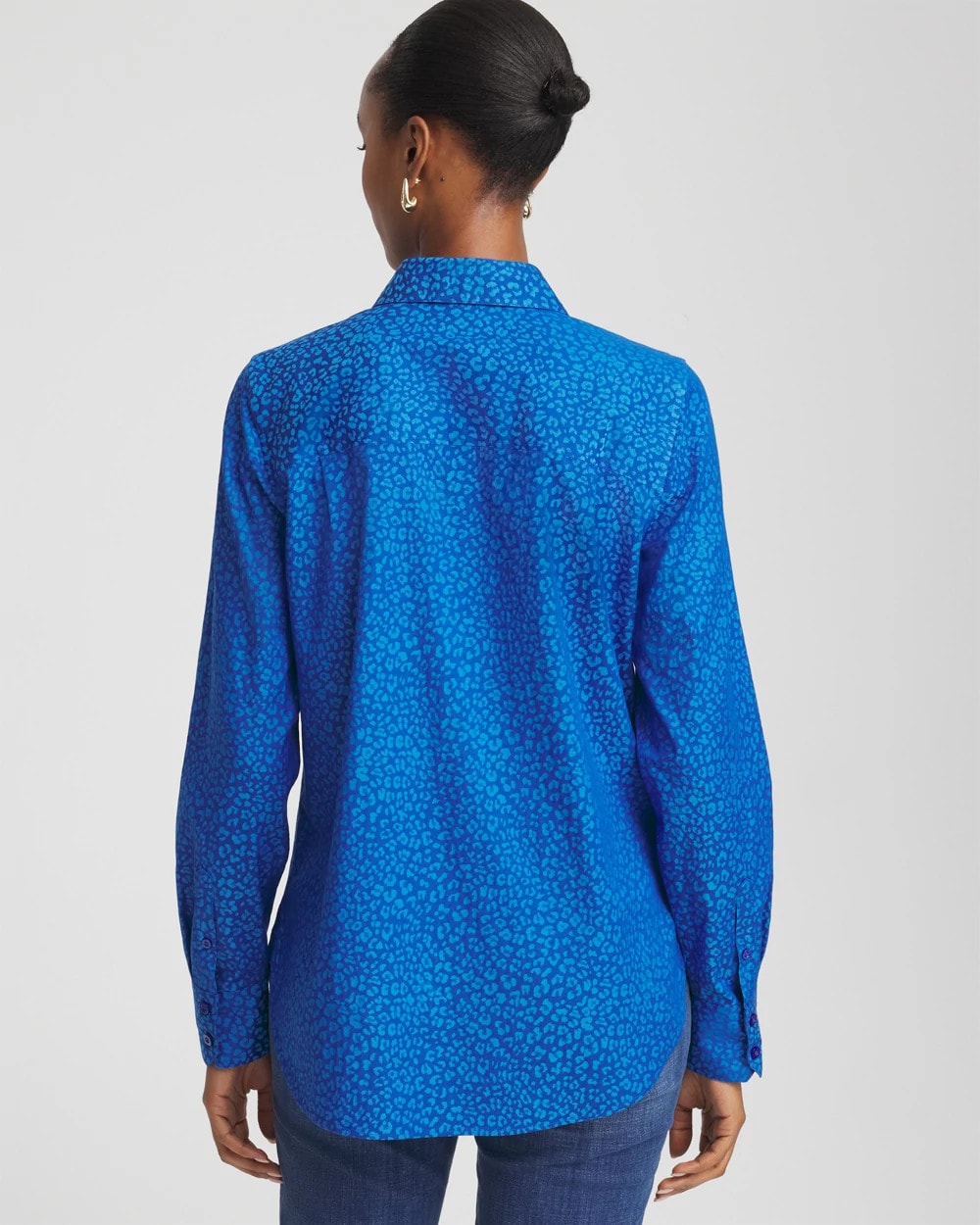 Chico's Clothing No Iron™ Jacquard Animal Motif Shirt