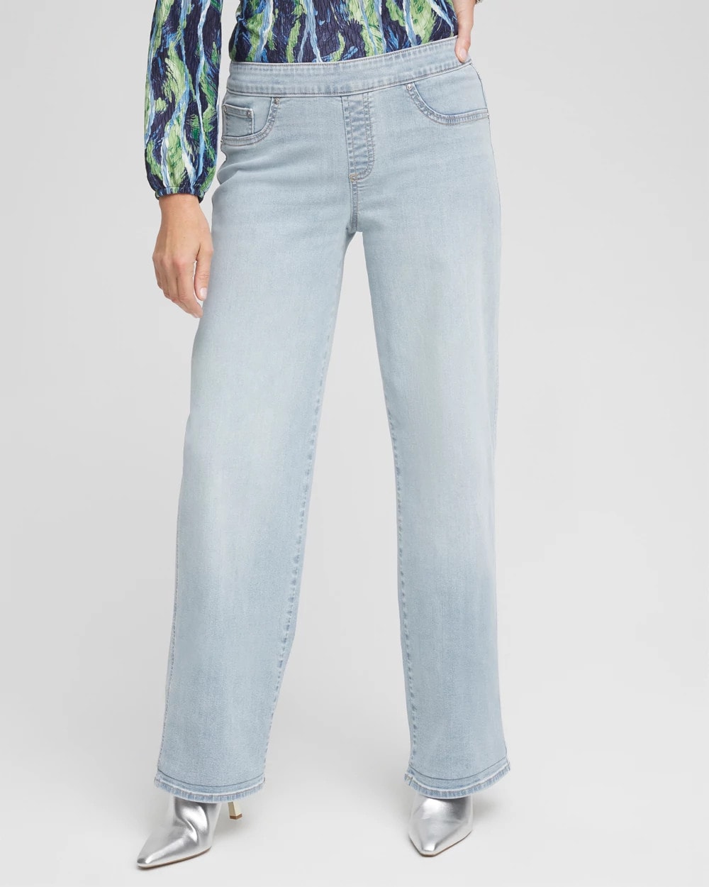Chico's Clothing Pull On Wide Jean