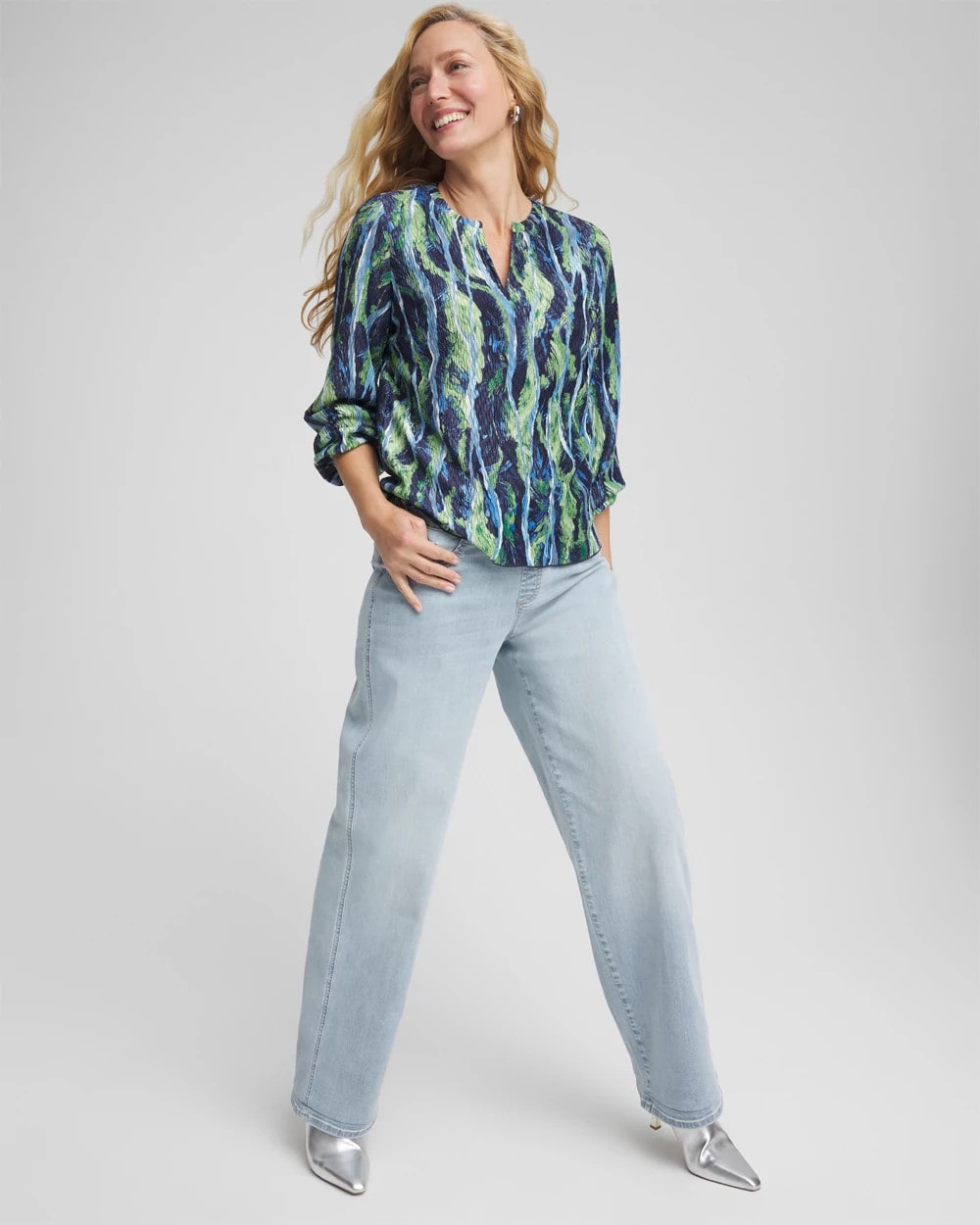 Chico's Clothing Pull On Wide Jean