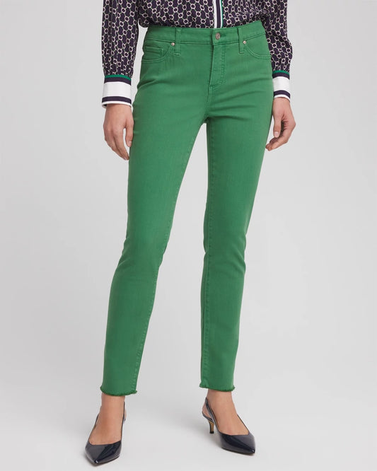 Chico's Clothing Girlfriend Fray Hem Ankle Jeans