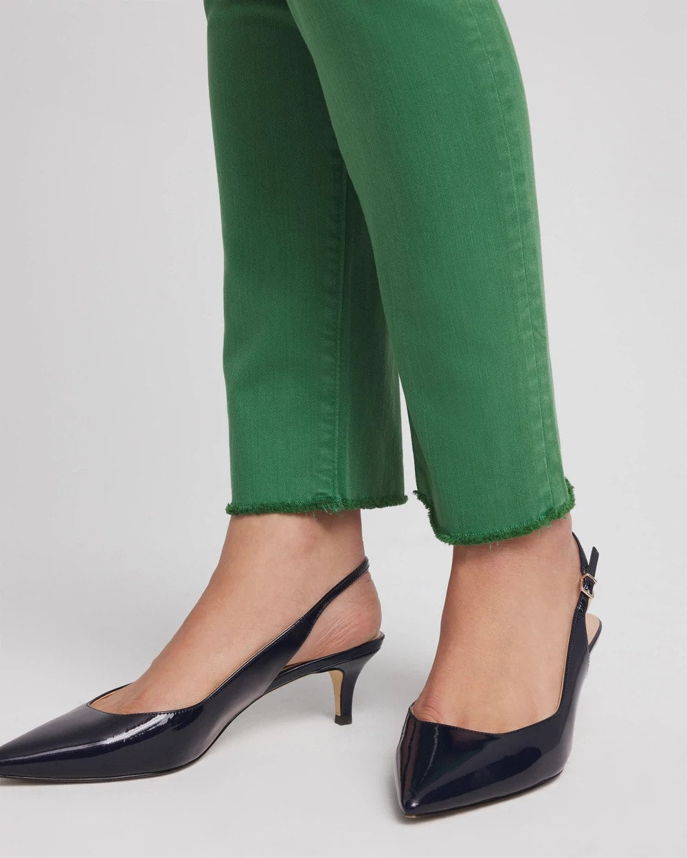 Chico's Clothing Girlfriend Fray Hem Ankle Jeans