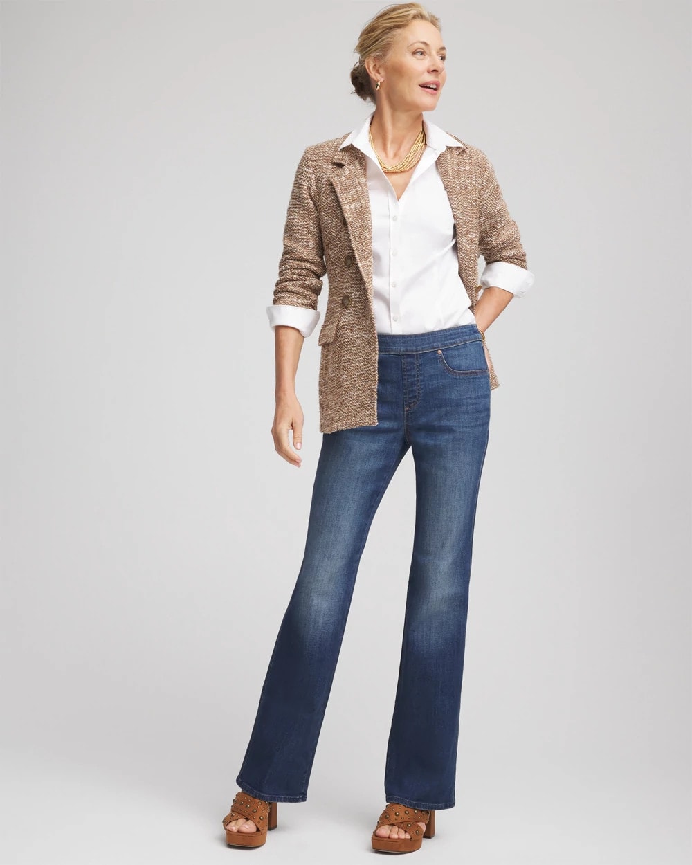 Chico's Clothing Pull-On Slim Bootcut Jeggings