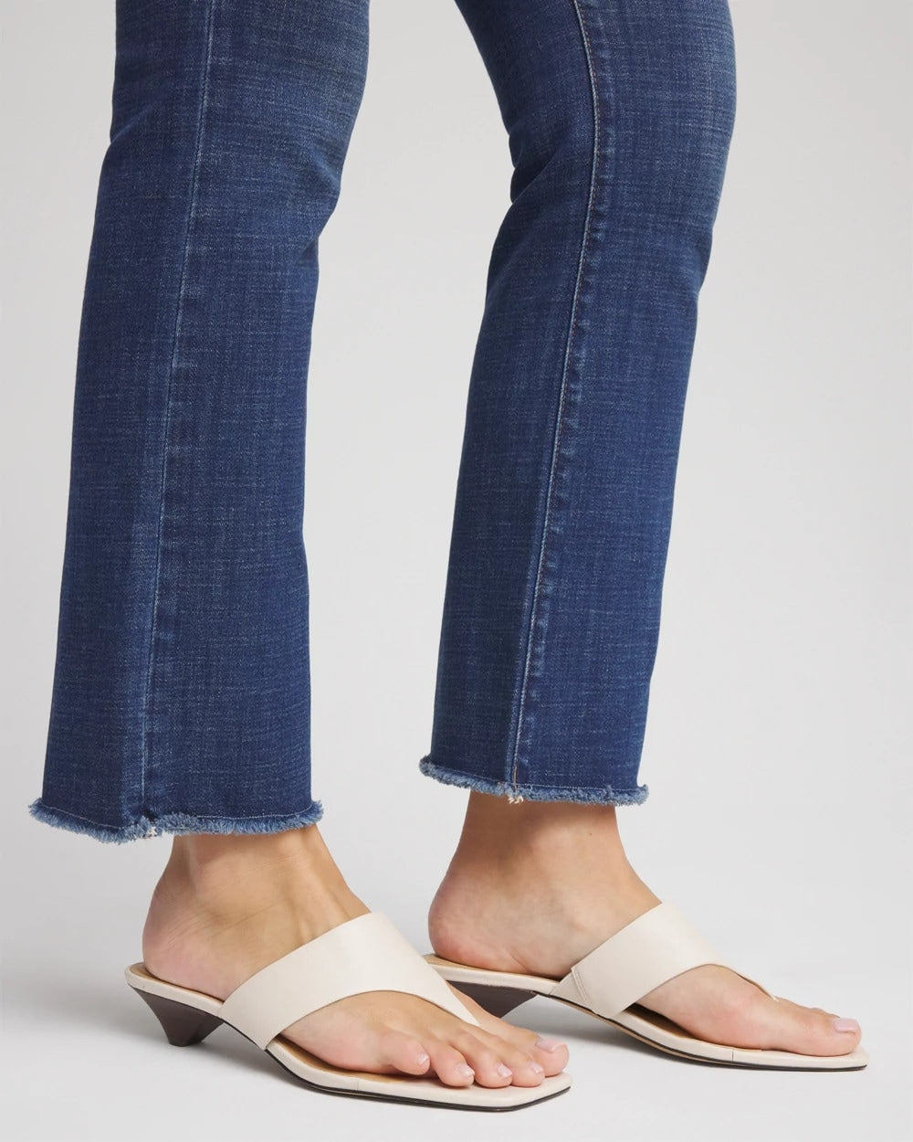 Chico's Clothing Girlfriend Fray Hem Kick Flare Jeans