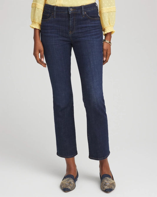 Chico's Clothing Girlfriend Cropped Flared Jeans