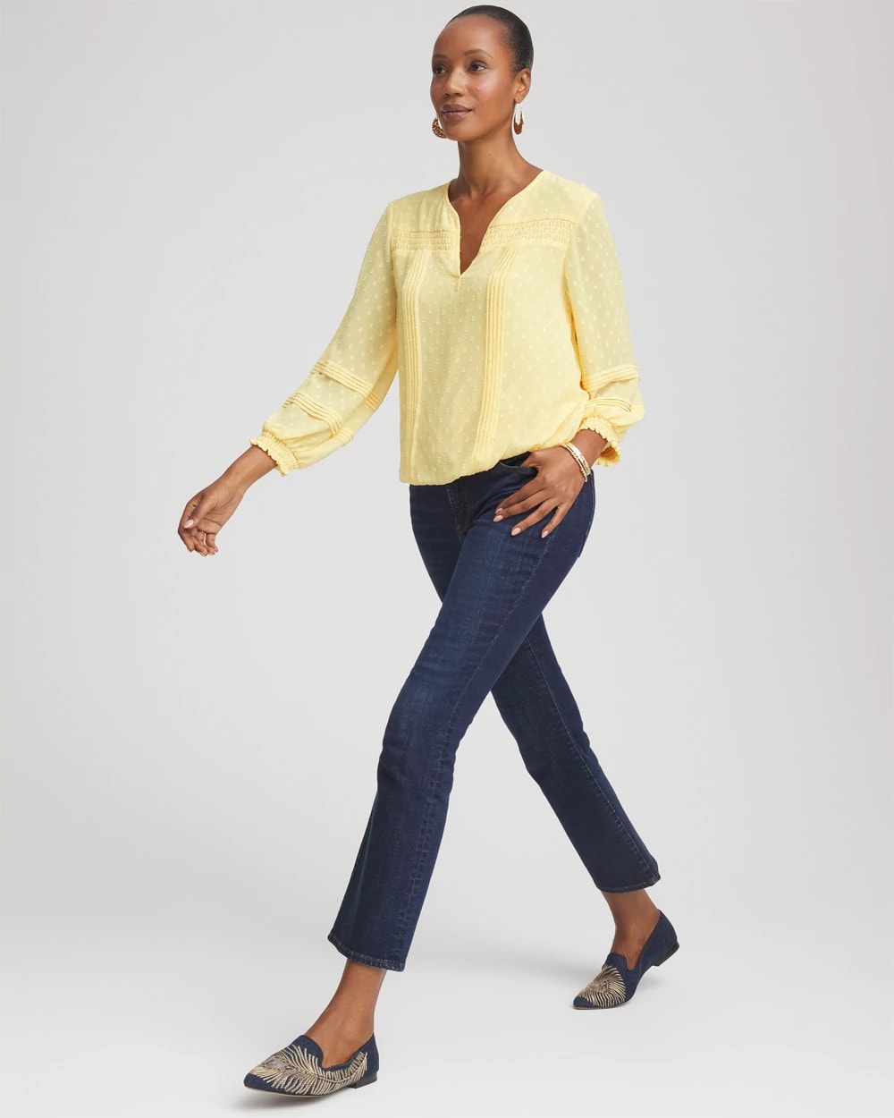 Chico's Clothing Girlfriend Cropped Flared Jeans