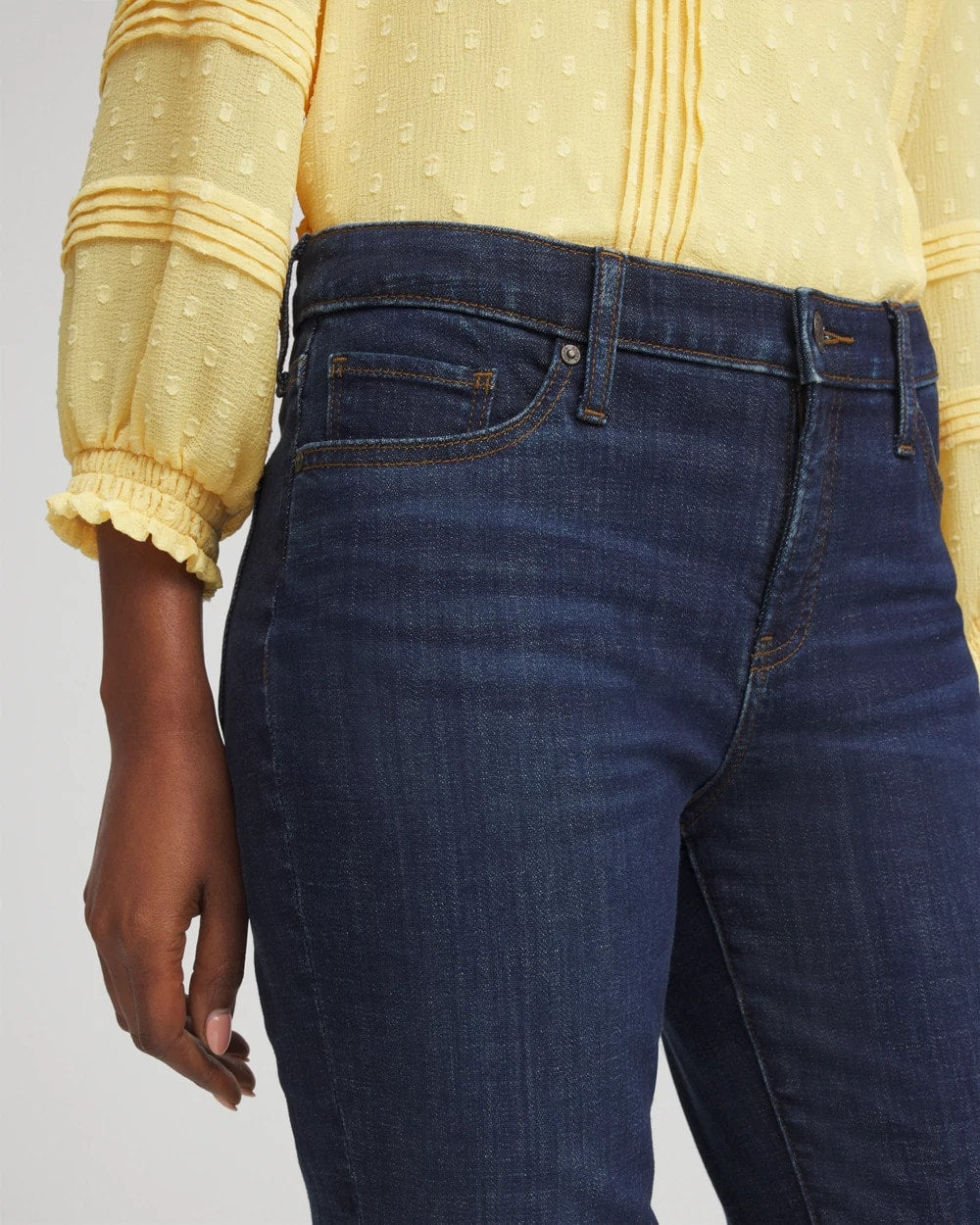Chico's Clothing Girlfriend Cropped Flared Jeans