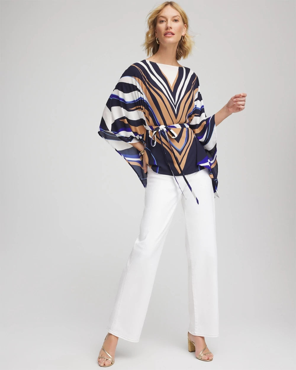 Chico's Clothing Seeded Pull-On Wide-Leg Jeans