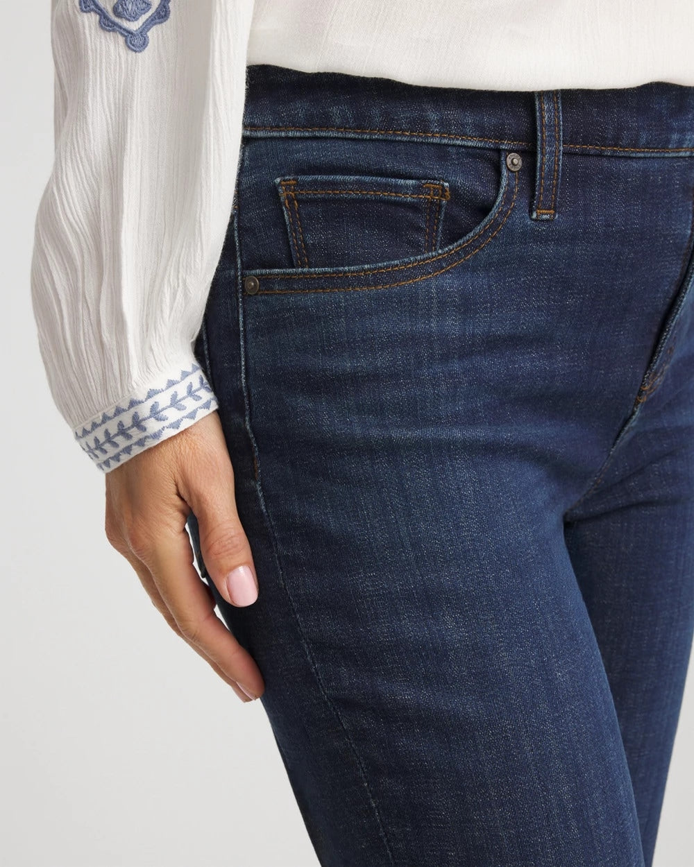 Chico's Clothing Girlfriend Slim Ankle Jeans