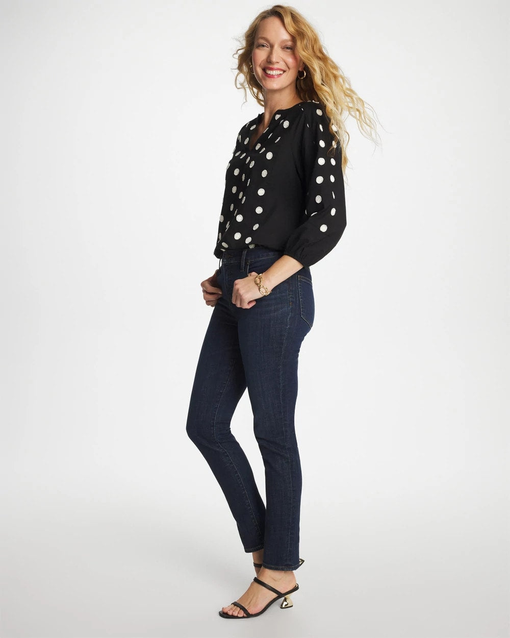 Chico's Clothing Girlfriend Slim Ankle Jeans