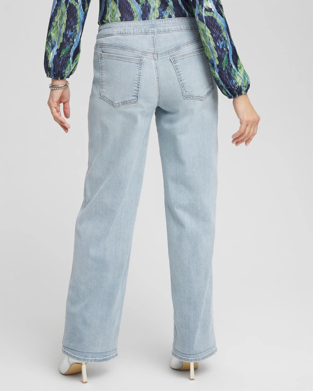 Chico's Clothing Petite Pull-On Wide-Leg Jeans