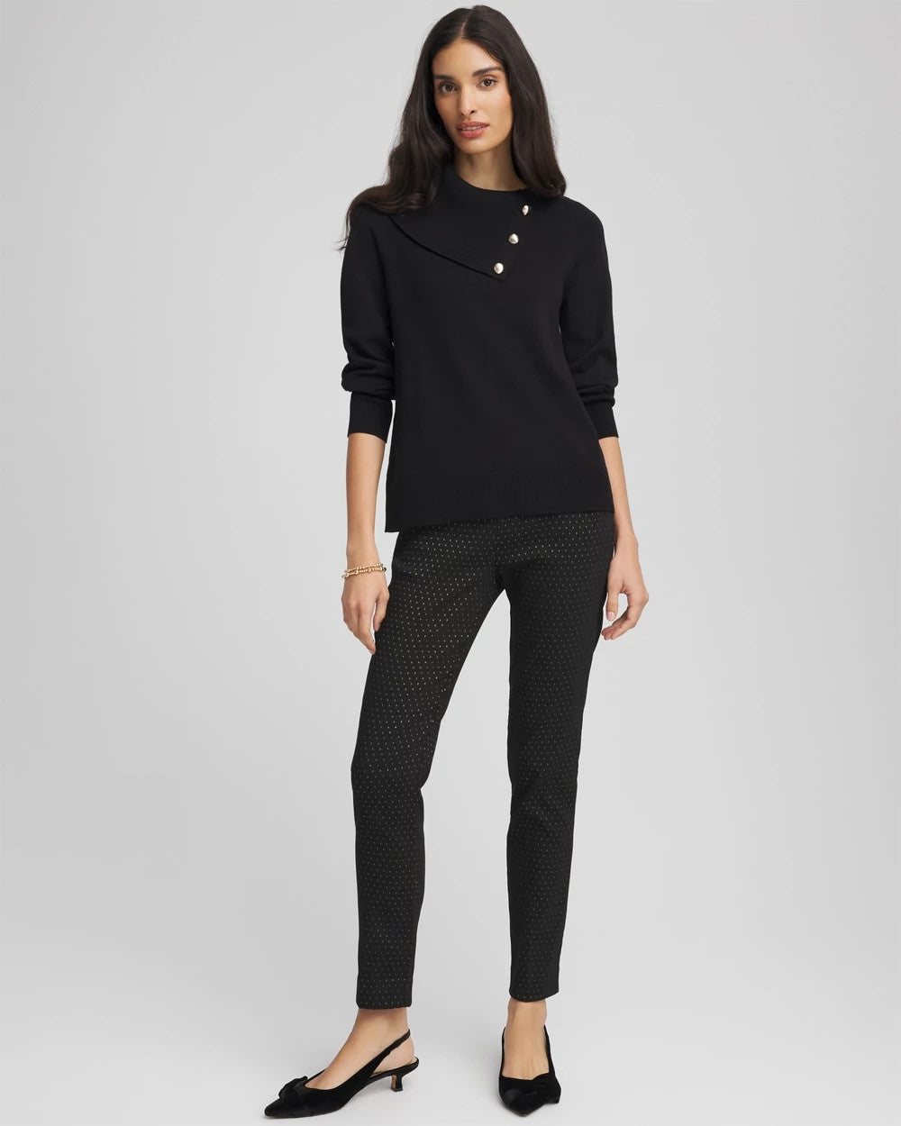 Chico's Clothing Brigitte™ Slim Ankle Jacquard Pants