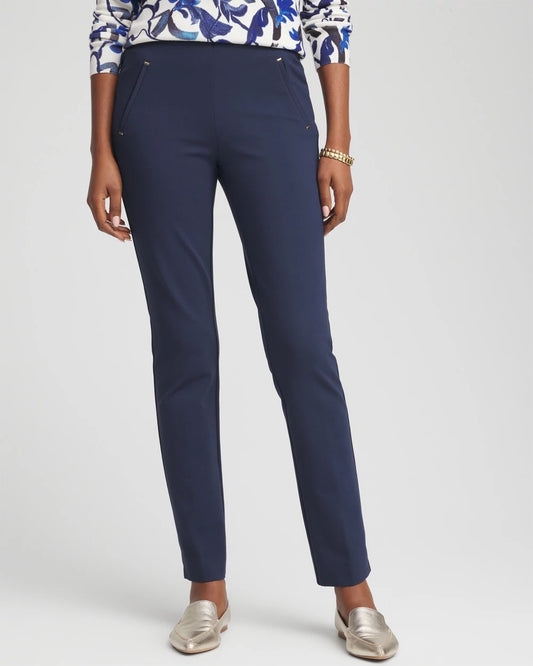 Chico's Clothing Juliet Slim Trim Detail Ankle Pants