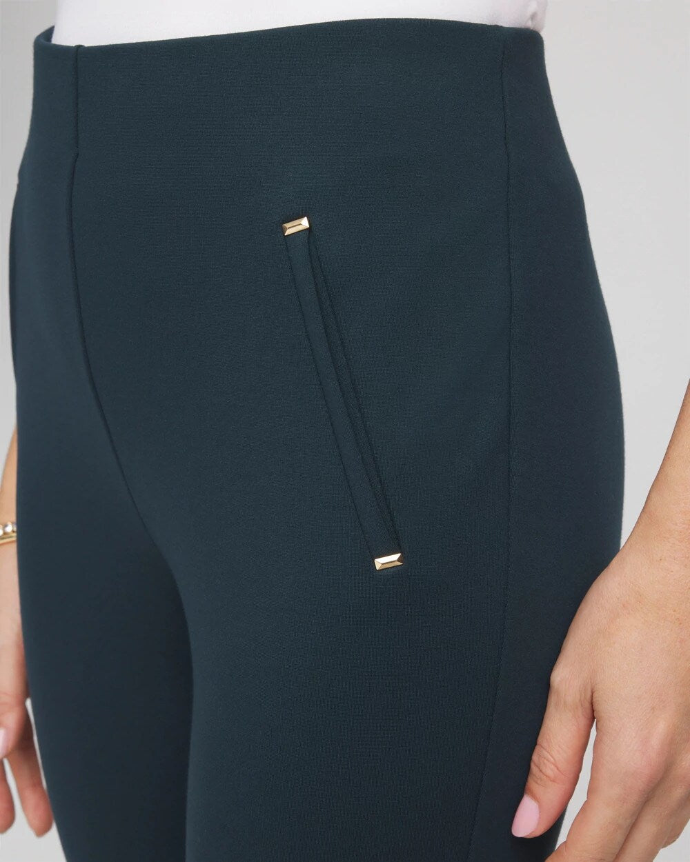 Chico's Clothing Juliet Slim Trim Detail Ankle Pants