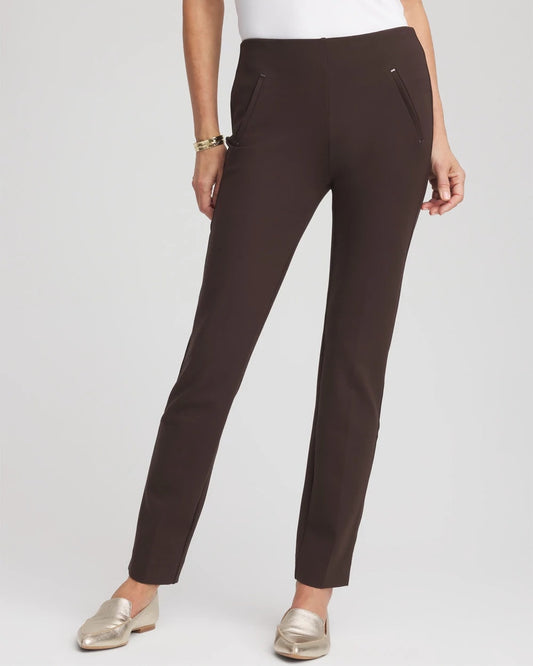 Chico's Clothing Juliet Slim Trim Detail Ankle Pants