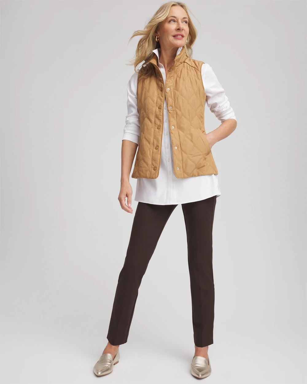 Chico's Clothing Juliet Slim Trim Detail Ankle Pants