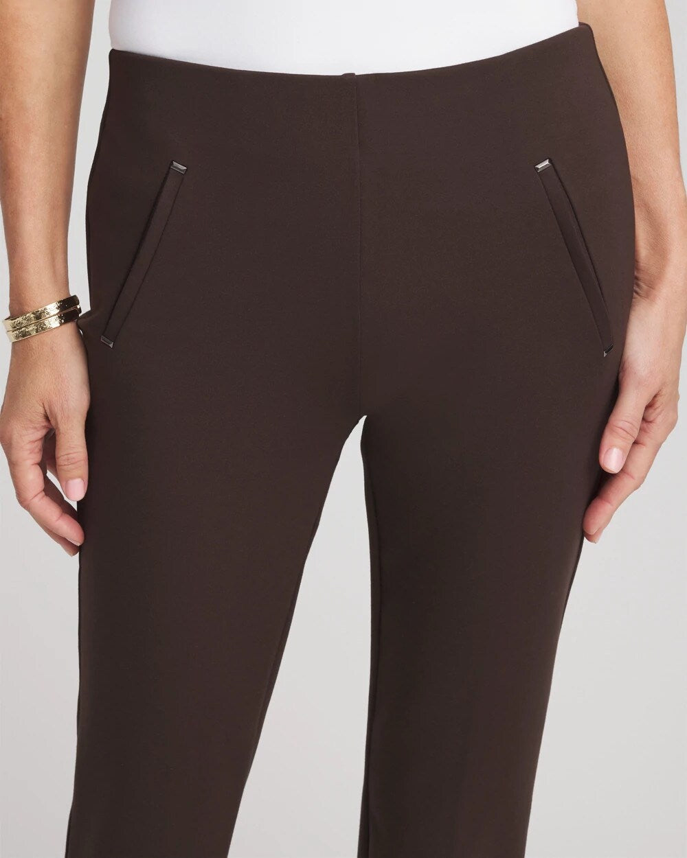 Chico's Clothing Juliet Slim Trim Detail Ankle Pants