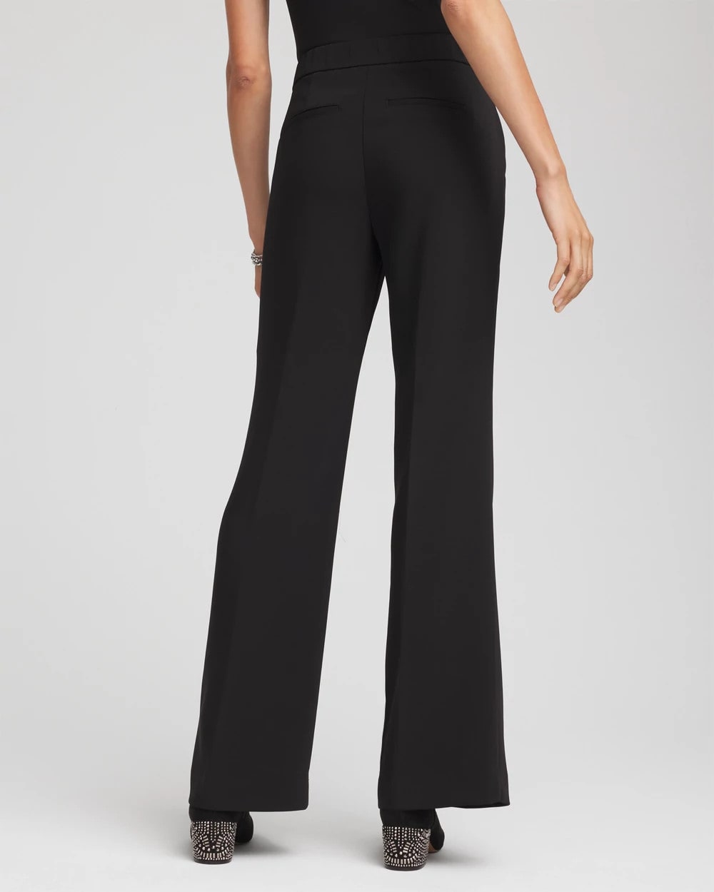 Chico's Clothing Crepe Flared Trouser Pants