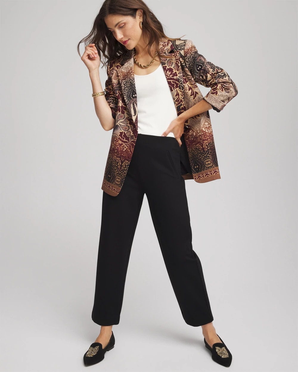 Chico's Clothing Juliet Relaxed Tapered Ankle Pants