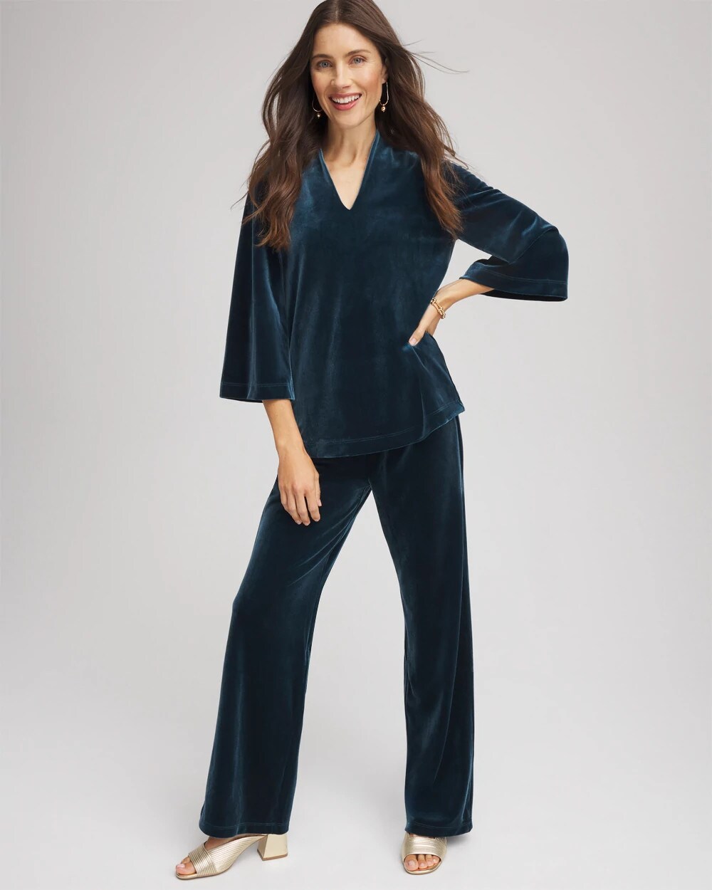 Chico's Clothing Travelers™ Velvet No Tummy Pants
