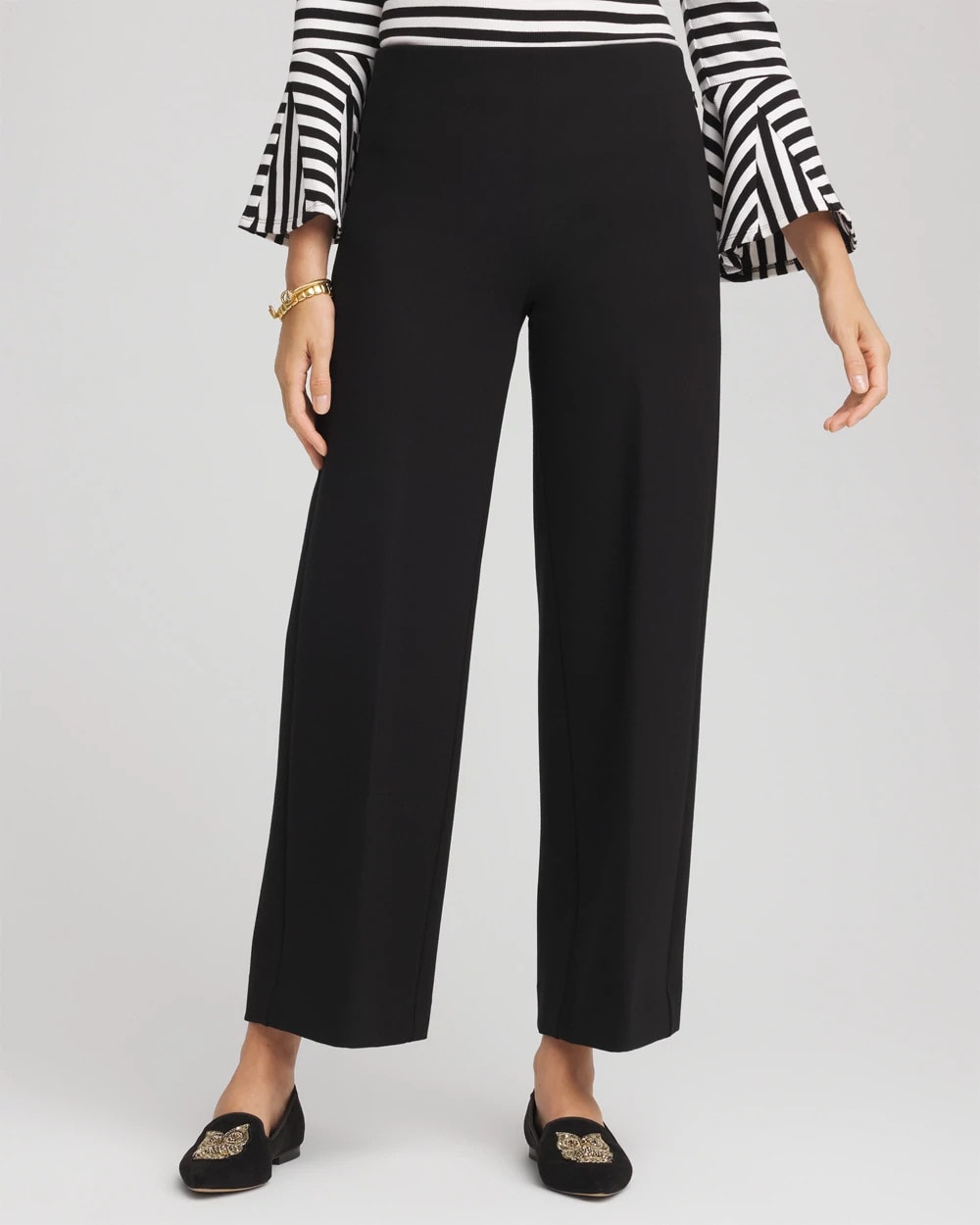 Chico's Clothing Juliet Slim Wide-Leg Cropped Pants