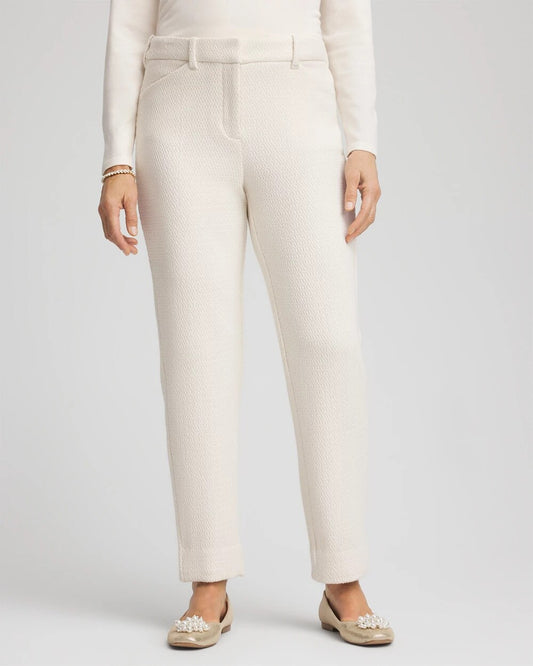 Chico's Clothing Matelassé Slim Tapered Ankle Pants
