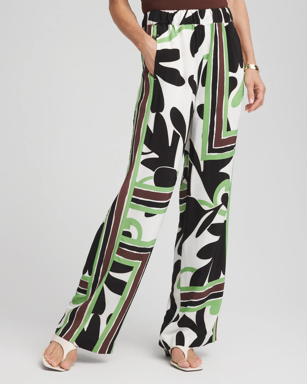 Chico's Clothing Printed Silky Soft Pants