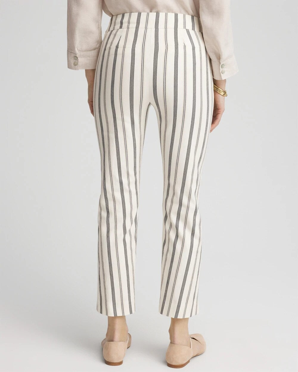 Chico's Clothing Brigitte™ Slub Striped Cropped Pants