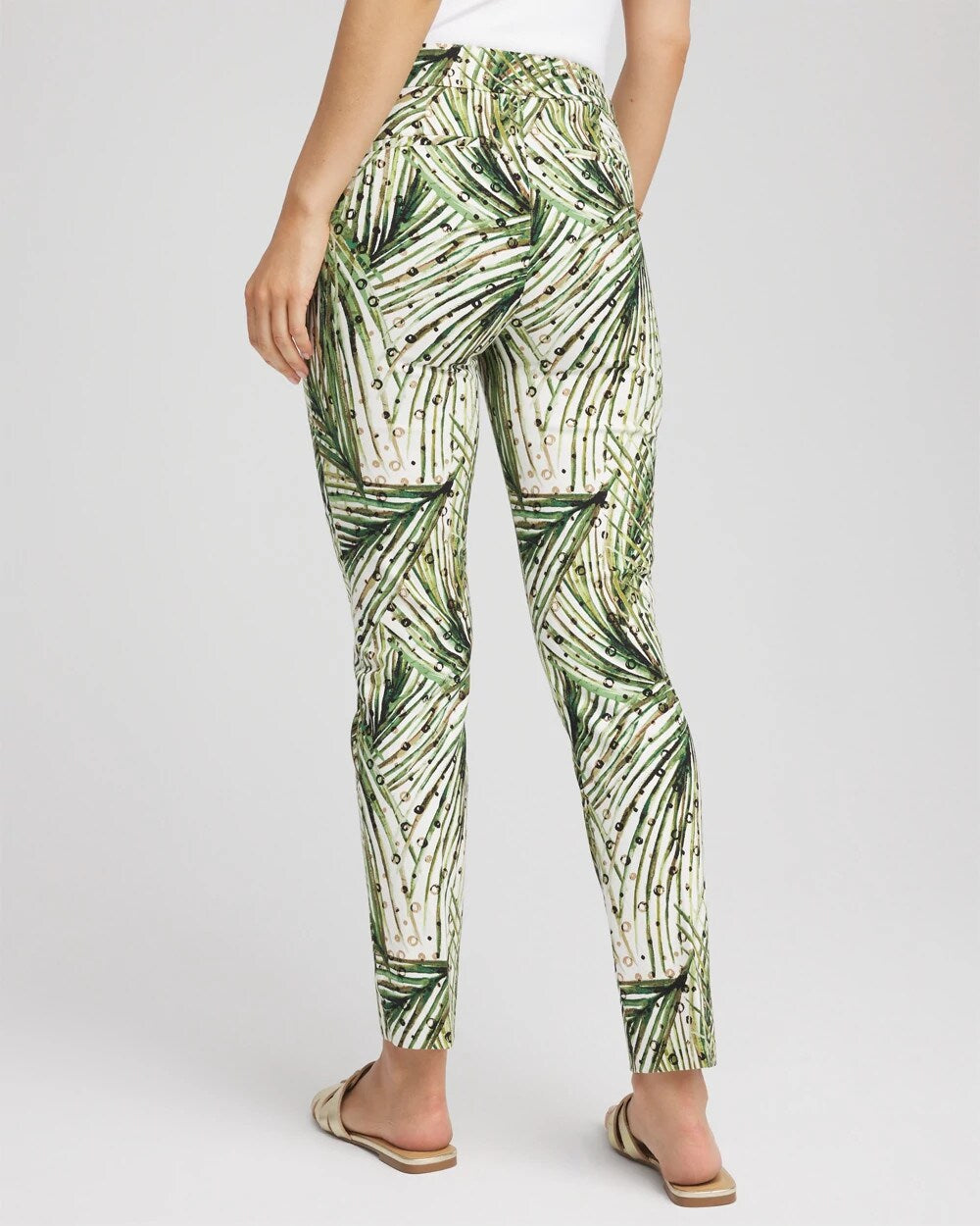 Chico's Clothing Brigitte™ Slim Ankle Palm-Print Pants