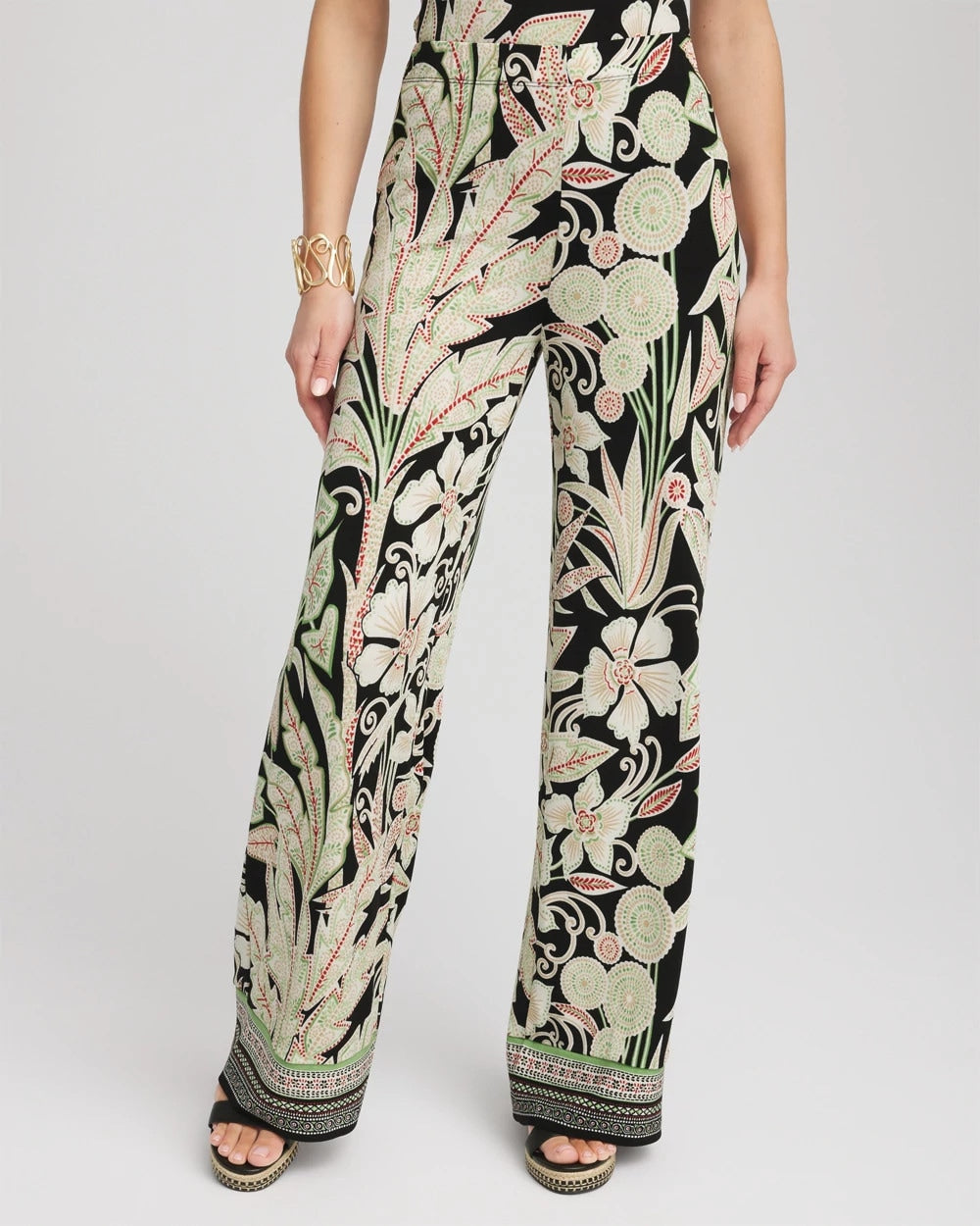 Chico's Clothing Travelers™ Island-Motif Palazzo Pants