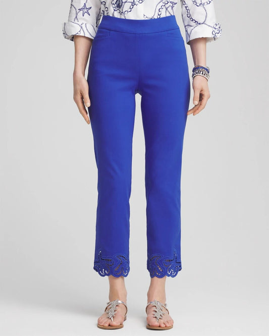 Chico's Clothing Brigitte™ Pull-On Cutwork Cropped Pants