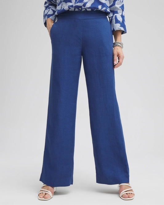 Chico's Clothing Linen Trouser Flare Pants