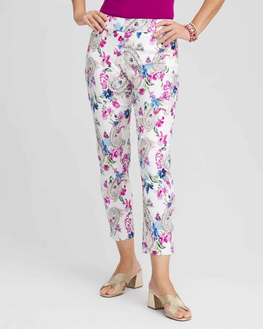 Chico's Clothing Brigitte™ Paisley Floral Cropped Pants