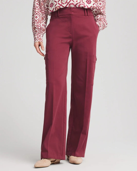 Chico's Clothing Sateen Cargo Pants
