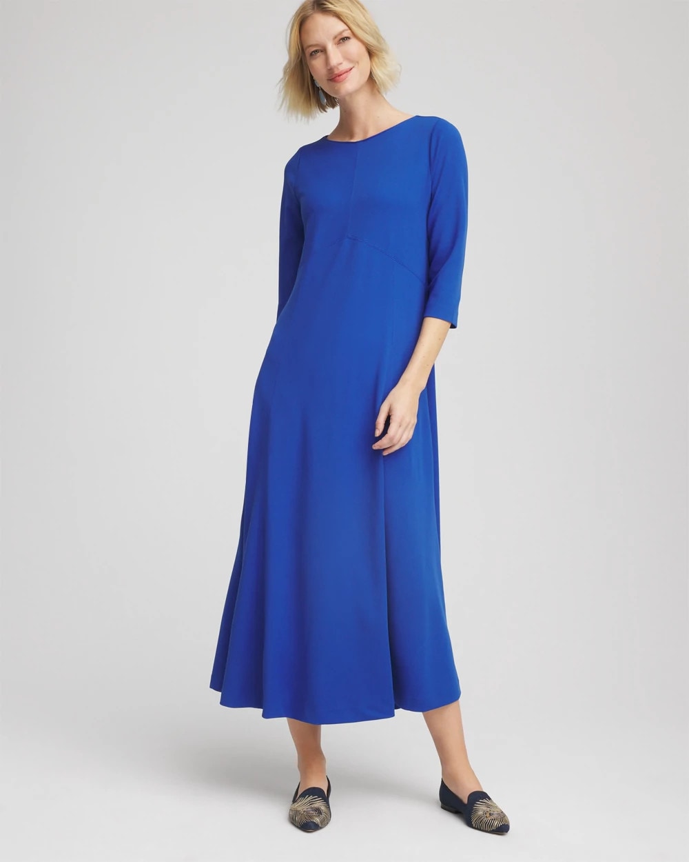 Chico's Clothing Seamed Crepe Maxi Dress
