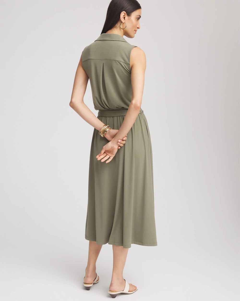 Chico's Clothing Travelers™ Knit Sleeveless Shirtdress