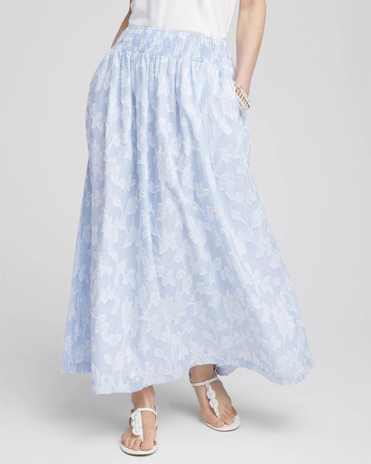 Chico's Clothing Floral Jacquard Maxi Skirt