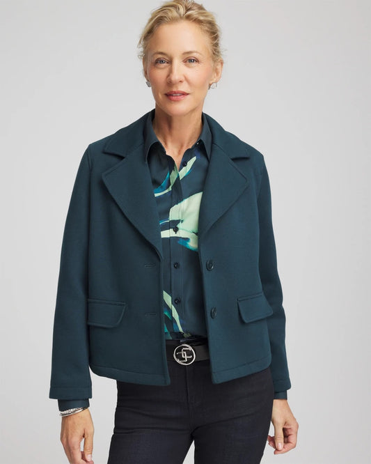 Chico's Clothing Plush Knit Blazer