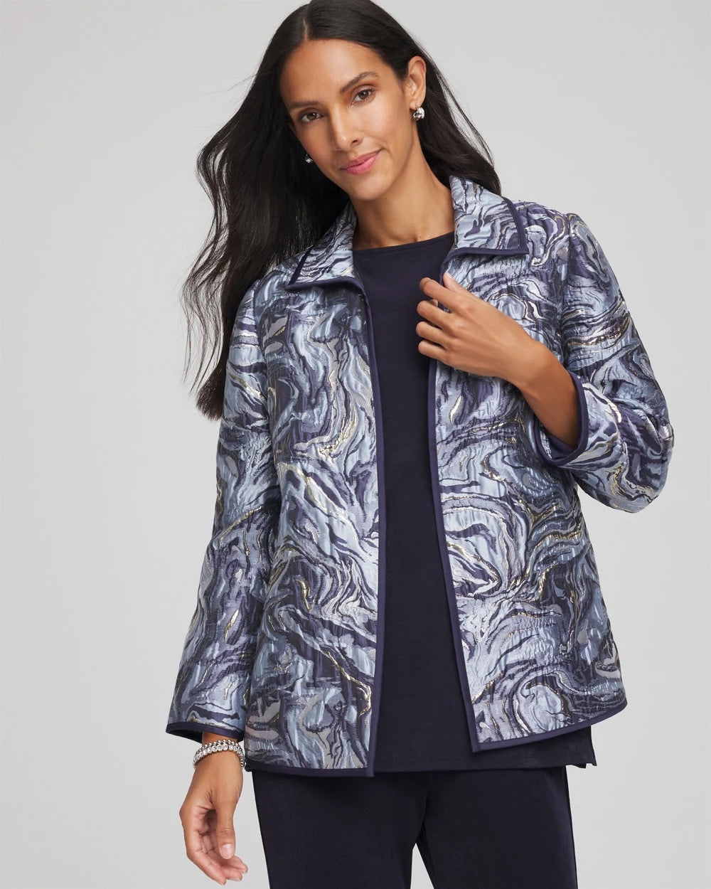 Chico's Clothing Travelers™ Jacquard Swirl Jacket