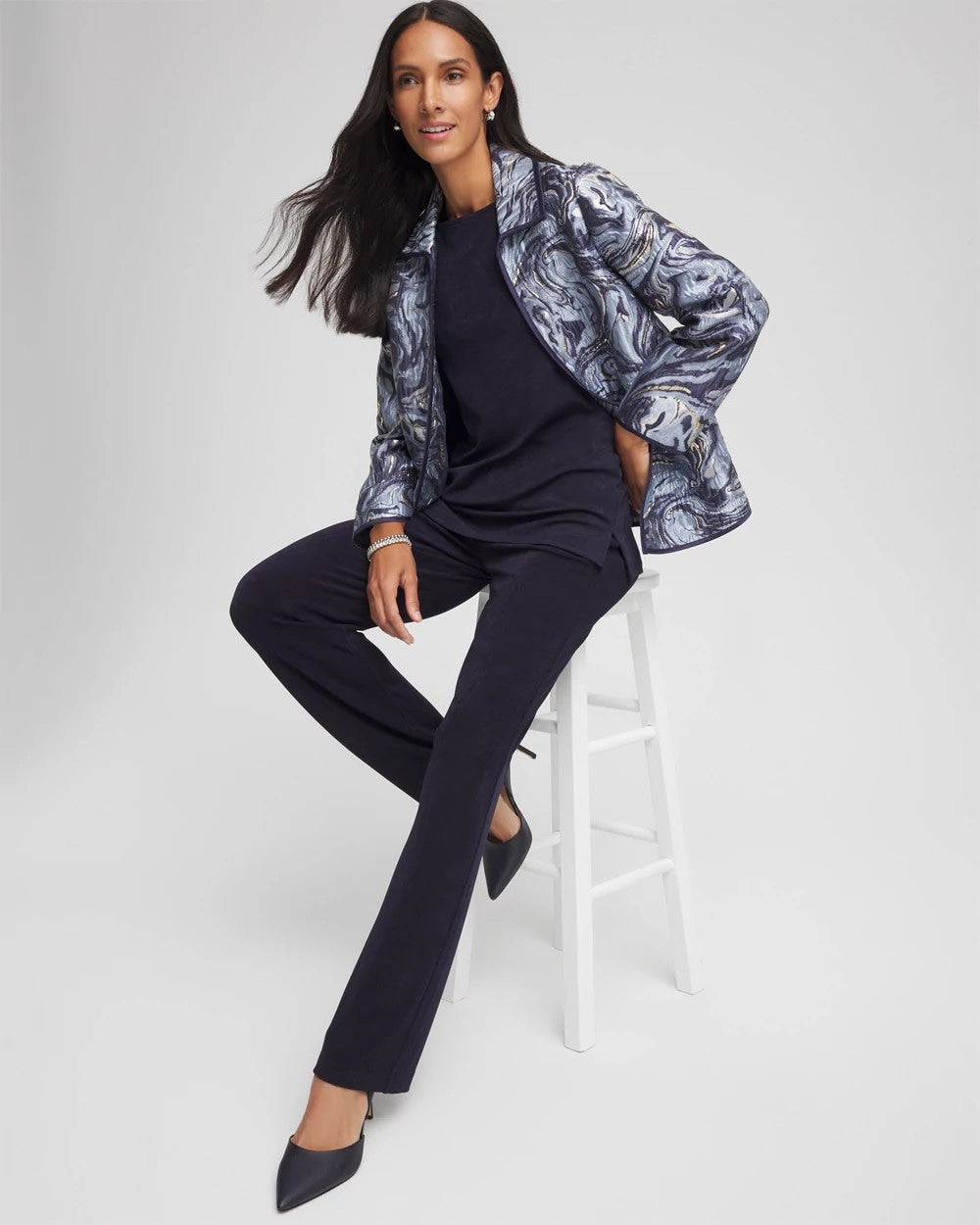 Chico's Clothing Travelers™ Jacquard Swirl Jacket