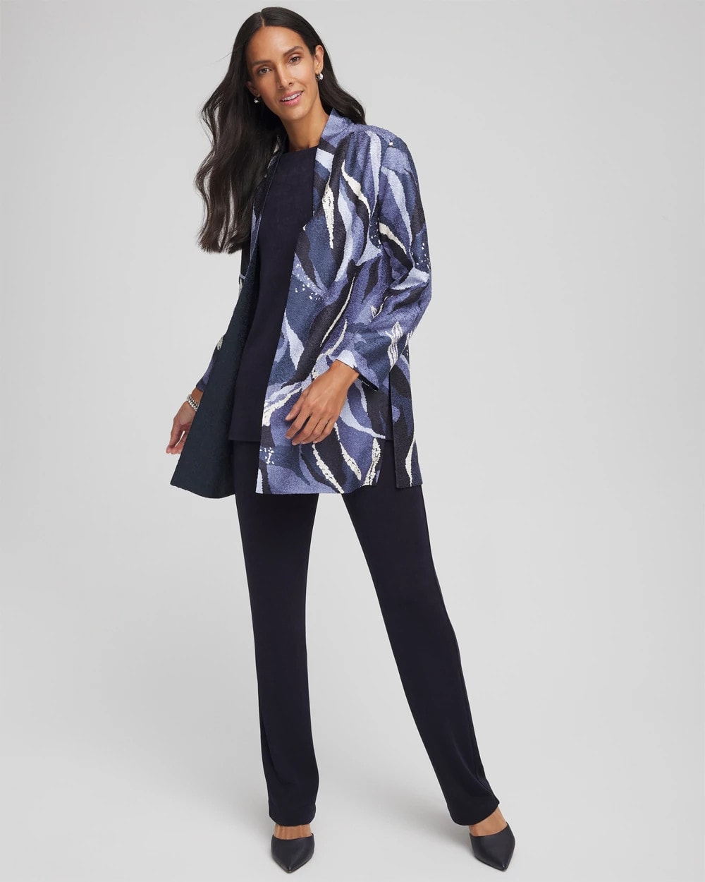 Chico's Clothing Travelers™ Wave Reversible Crushed Jacket