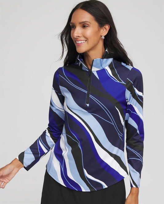 Chico's Clothing Zenergy® UPF Voyage Half Zip