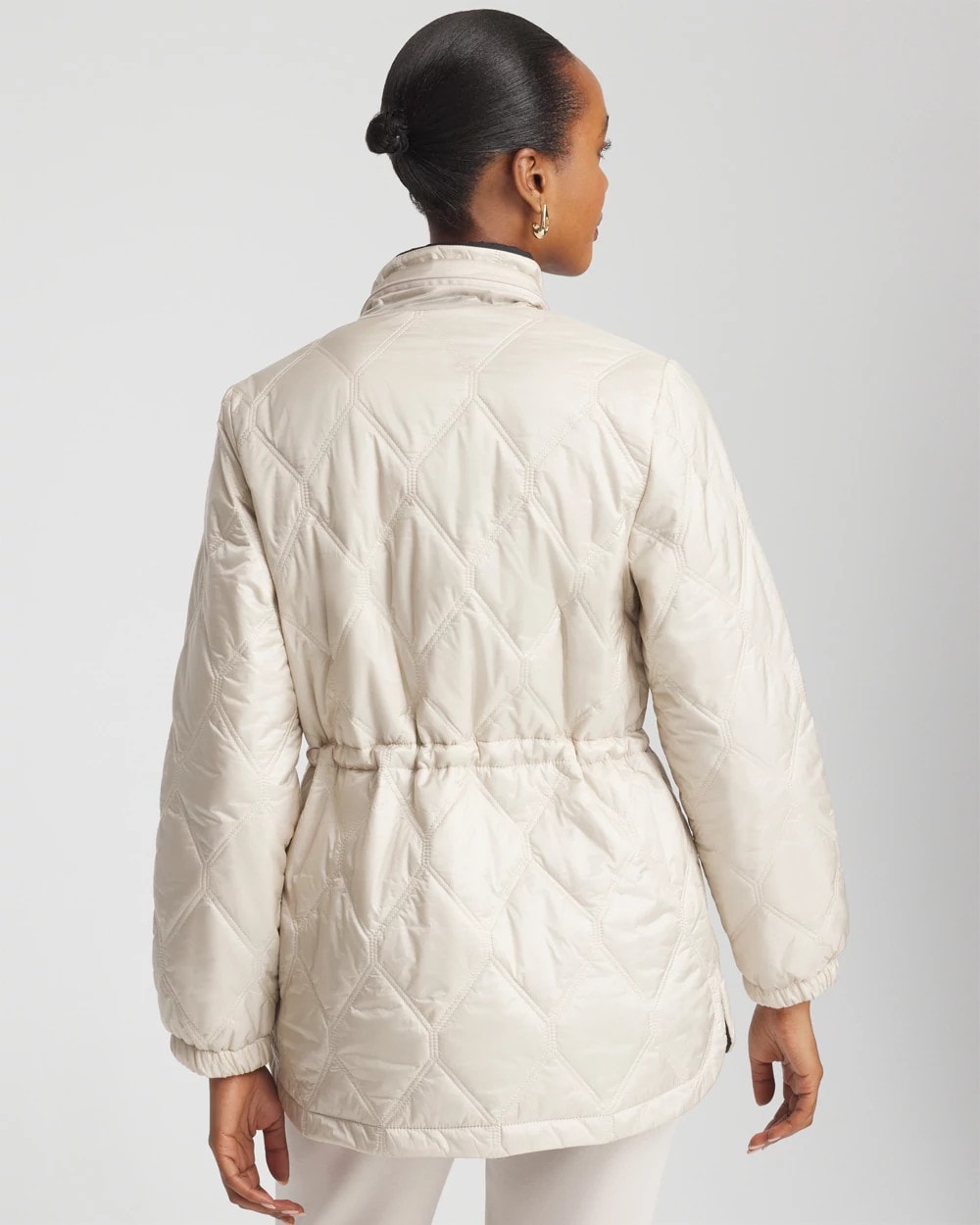 Chico's Clothing Zenergy® Water-Resistant Quilted Anorak Jacket