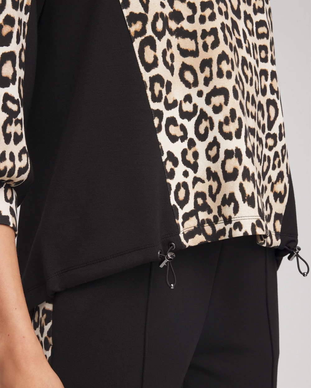 Chico's Clothing Zenergy® Animal-Print Bungee Top