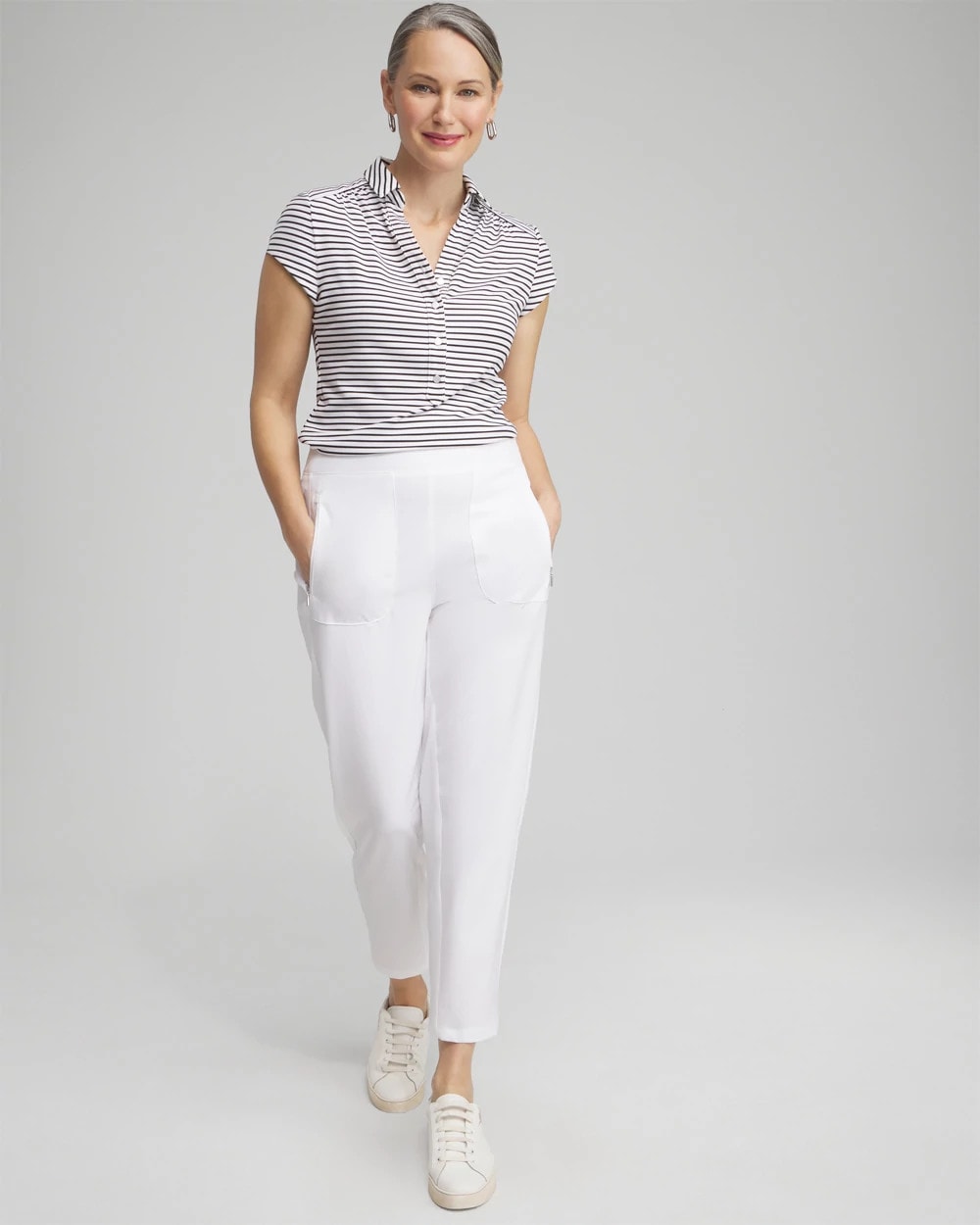 Chico's Clothing Zenergy® UPF Ribbed Side Ankle Pants