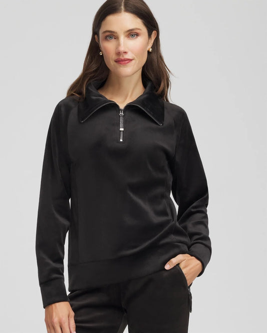 Chico's Clothing Zenergy® Velour Pullover