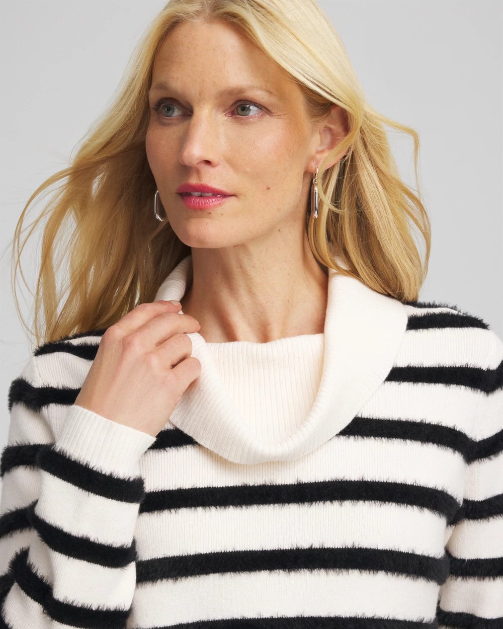 Chico's Clothing Zenergy® Luxe Eyelash Striped Sweater