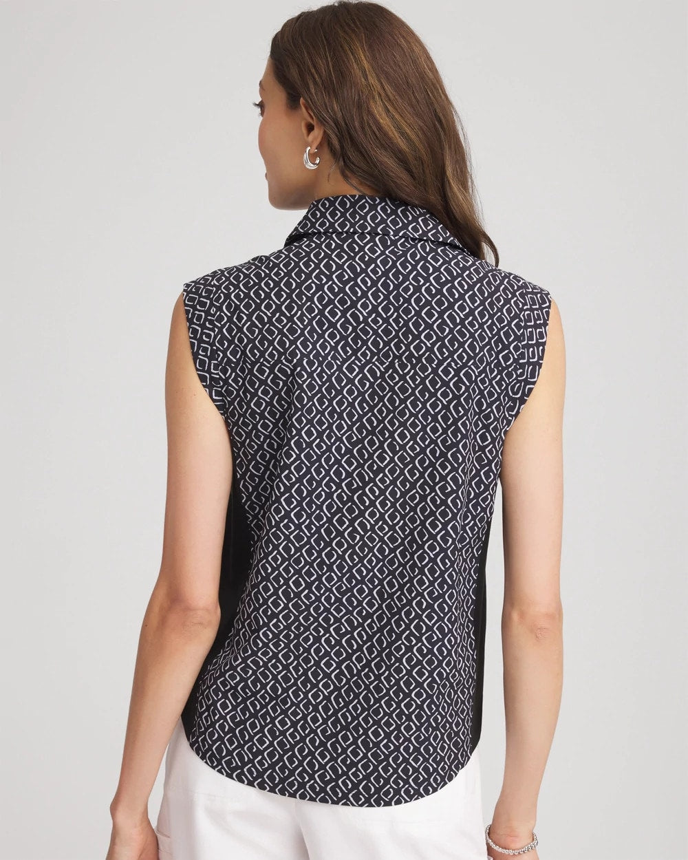 Chico's Clothing Zenergy® UPF Geo-Print Shirt
