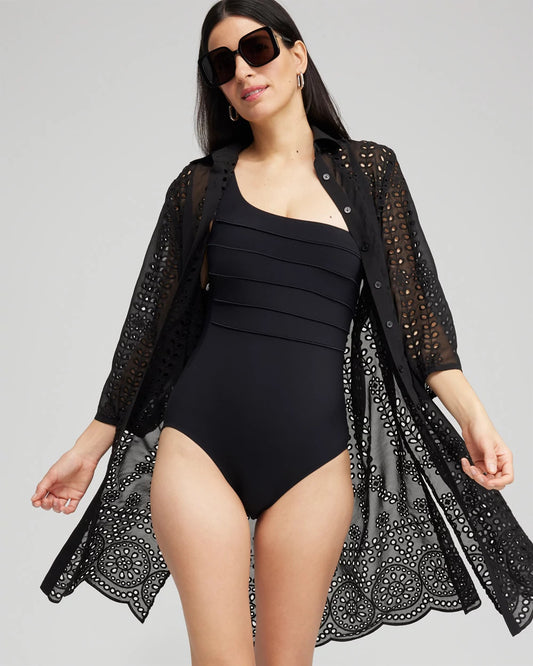 Chico's Clothing Shirt Dress Swim Coverup